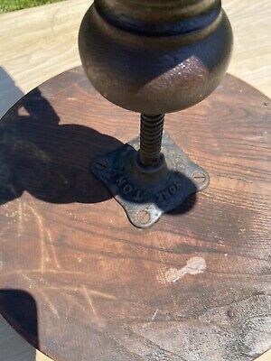 Antique Piano Stool TONK Chicago NYC Solid Wood Spin Iron Stick And Ball 7