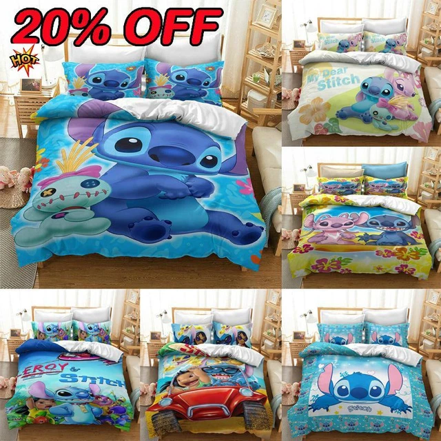 LILO AND STITCH 3D Duvet Cover Set W / Pillowcase Character Bedding