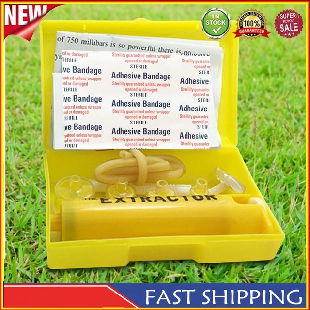 OUTDOOR VENOM EXTRACTOR Tourniquet Insect Sting Sucker Tool Emergency