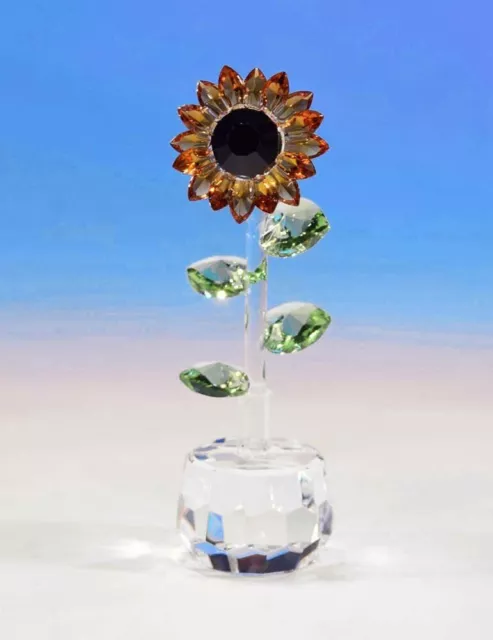 Crystal World Miniature Sunflower Figurine New In Box