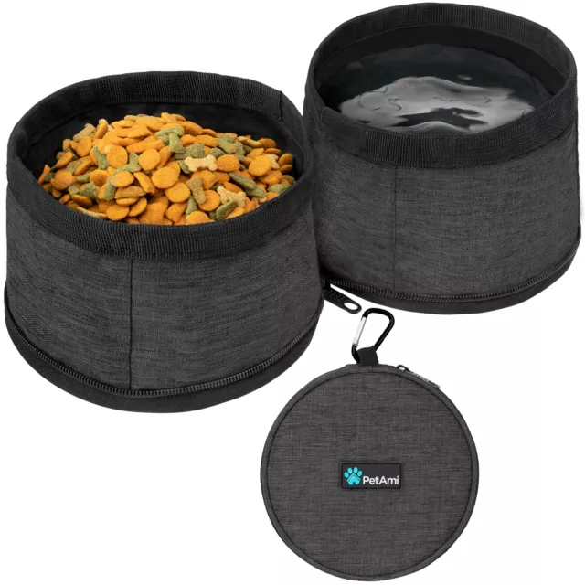 Travel Collapsible Dog Bowl Foldable Expand Water Dish for Pet Cat Food Hiking