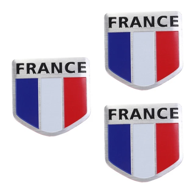 3 PIECES DÉCOR De Parechocs Voiture Autocollants Drapeau National France EUR 6,98 PicClick FR