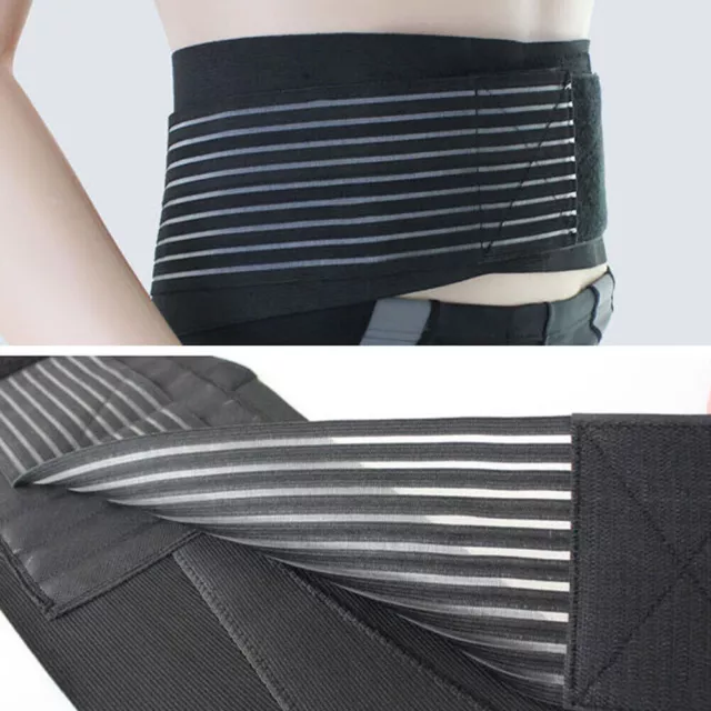 Lumbar Lower Back Support Belt Brace Strap Pain Relief Posture Waist Trimmer AU 3