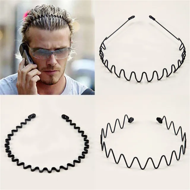 Metal Wire Headband Football Sports Gym Toothed Alice Hair Head Band Men Women