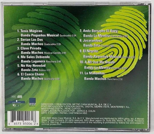 CD de música latina Las Mas Buscadas De La Música Con Banda No.85006-2 Warner Mexicano 2