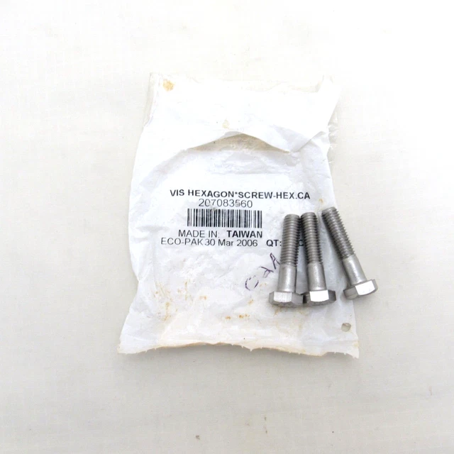 Sea Doo OEM M8x35 Hexagon Hex Cap Screws Bolts 207083560 Set of 3