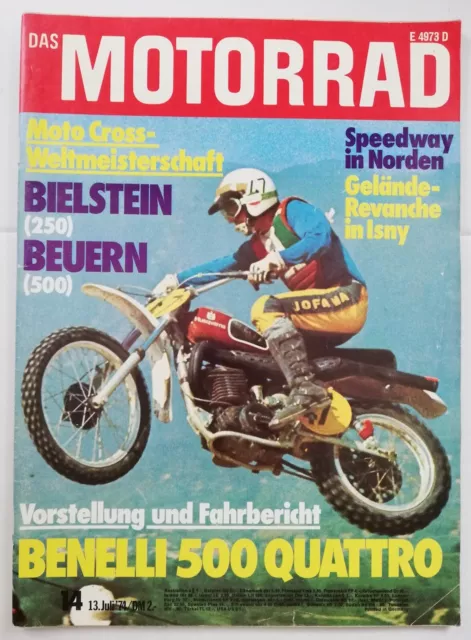 Das Motorrad No. 14/1974: Benelli 500 Quattro