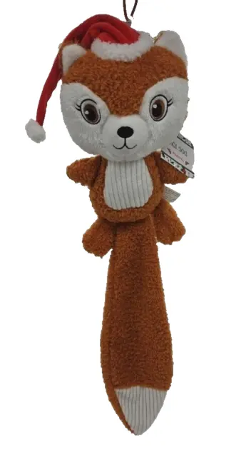 Meijer Holiday Dog Toy Plush Squirrel