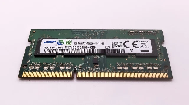 4 GB SAMSUNG M471B5173BH0-CK0 PC3-12800S DDR3 SDRAM-1600 SO-DIMM Laptop ...
