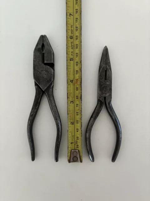 Vintage 6” Combination / Long Nose Pliers Made In England Elliot Lucas King Dick