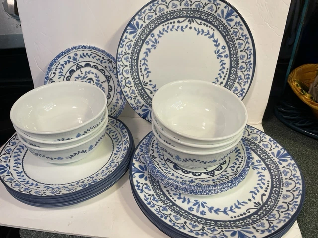 Bowls Portofino Corelle CORELLE PORTOFINO PLATES Bowls 24 Set Near