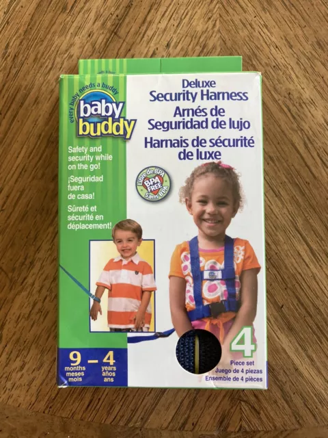 Baby Buddy Deluxe Security Harness 4 Piece Set inc Adjustable Safety Wrist Leash