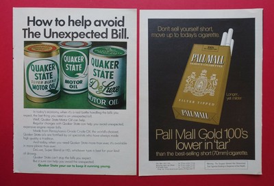 1975 CONTINENTAL INSURANCE / Quaker State Motor Oil / Pall