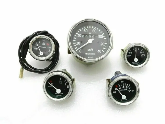 Complete Speedometer With Mechanical Temp Gauge Willys Jeep