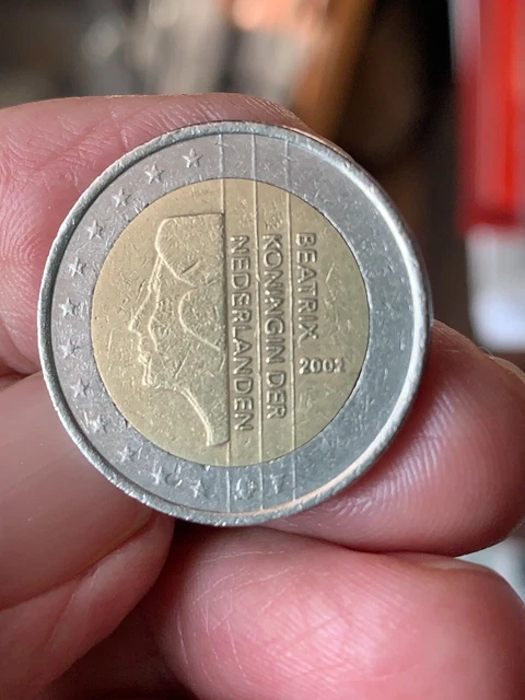 2 Euro 2001 Beatrix Koningin Der Nederlanden Valore MONETA RARA 2 Euro BEATRIX KONINGIN DER NEDERLANDEN 2001 EUR 20,00