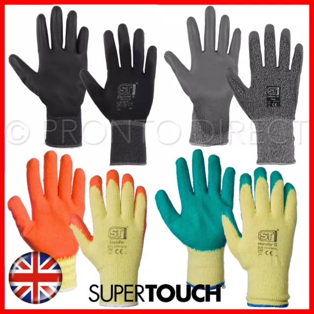 Safety Work Gloves Builders Nylon Pu Grip Anti Cut Mechanic PREMIUM 120 Pairs