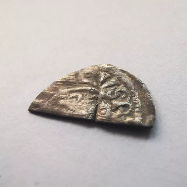 Henry III Voided Short Cross cut half penny London Mint 1216-1272