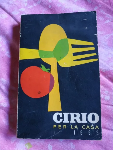 Agenda Cirio per la casa del 1963 con ricette