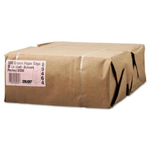 General Supply 30908 #8 Paper Grocery, 57lb Kraft, Extra-heavy-duty 6 1/8x4 1/6