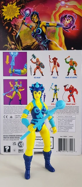 Masters of the Universe Origins - Evil Lyn 200X Collezione Cartoon, action figure della serie TV MOTU anni '80, design dettagliato e accessorio bacchetta, 6+ anni, JHJ95