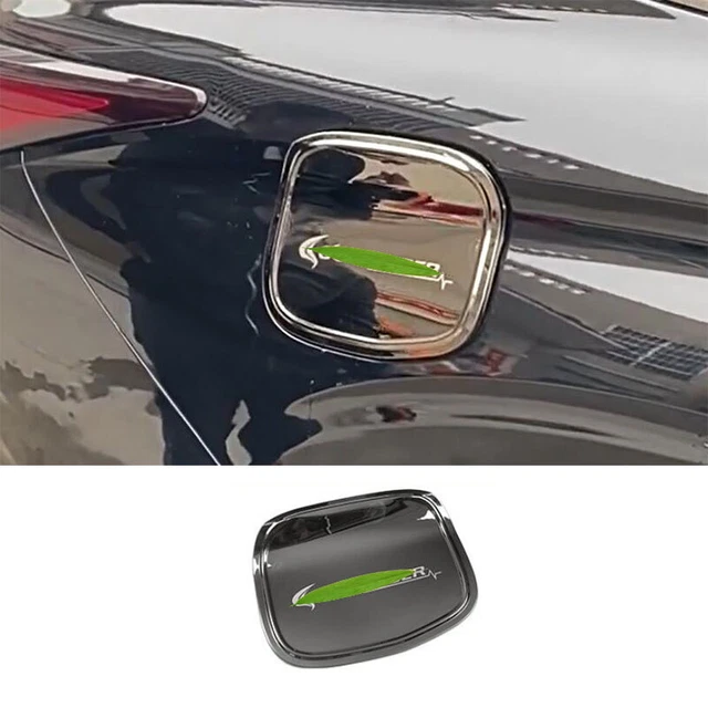 FOR MITSUBISHI OUTLANDER 20232024 Black Steel Fuel Tank Cap Oil Gas