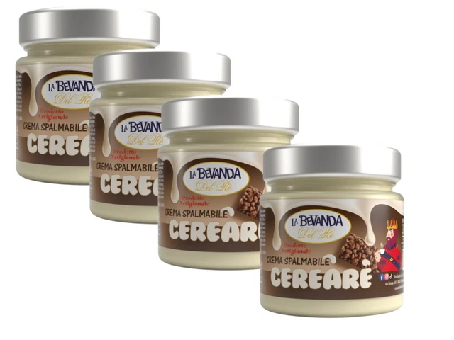 4 Creme Spalmabili CereaRè Crema Ai Cereali Spalmabile LA BEVANDA DEL RE