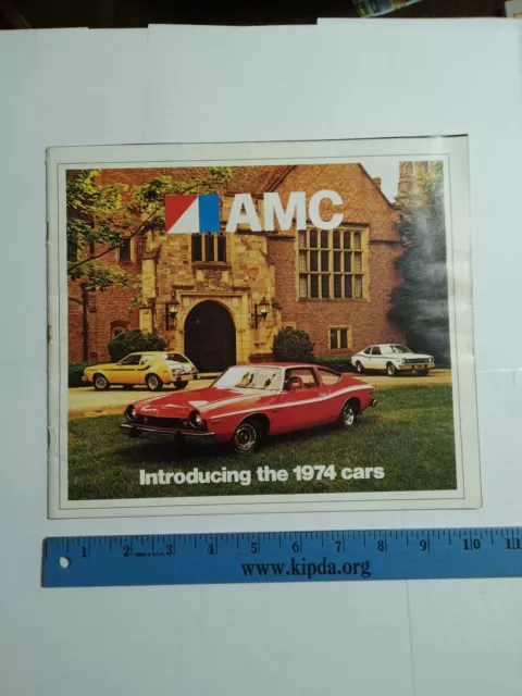 1974 AMC American Motors Gremlin Hornet Javelin AMX Dealer Brochure Catalog