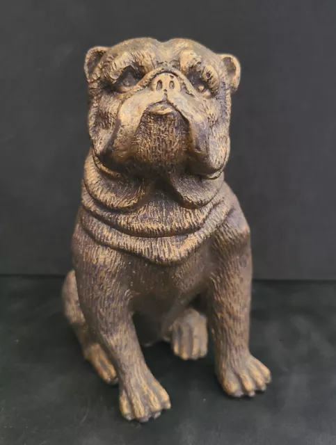 Vintage Bombay Company Heavy Cast Iron or Brass Bulldog Mastiff Figurine 5.5"