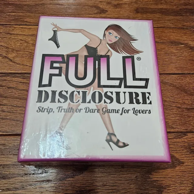 Full Disclosure Adult Game for Couples - Strip, Truth or Dare - New Sealed