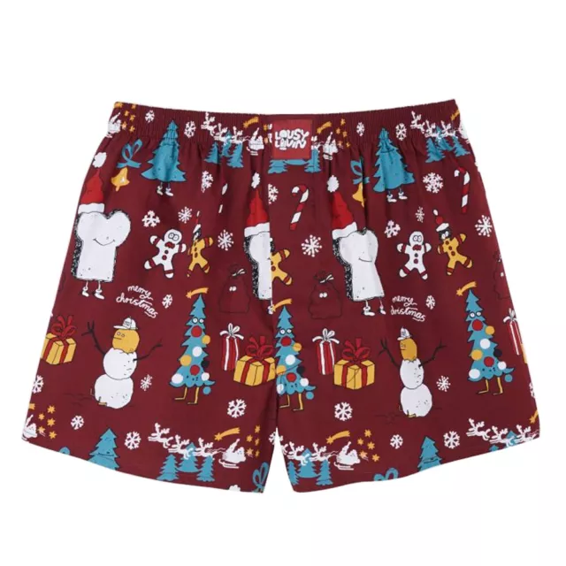 Lousy Livin Weihnachts-Boxershorts Merry (Borgogna)