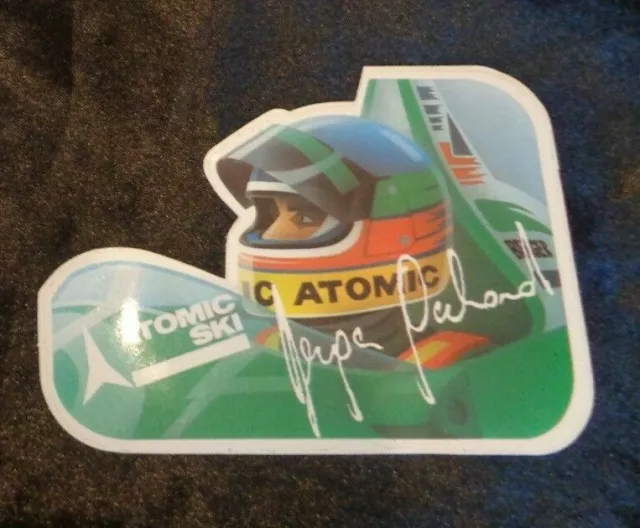 1980s Atomic Ski Skiing Sticker