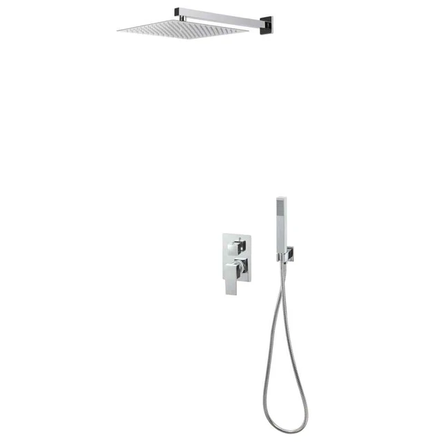 AX Sistema Doccia Colonna Bagno Rubinetto Soffione 168Ugelli Quadrato New 147720