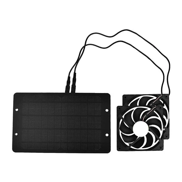 OUTDOOR SOLAR POWERED Panel Exhaust Fan Air Ventilation Vent Chicken