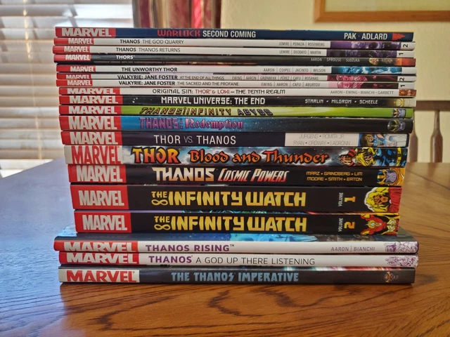 Marvel Cosmic Tpb Hardcover Lot Thanos Warlock Infinity Watch Thor