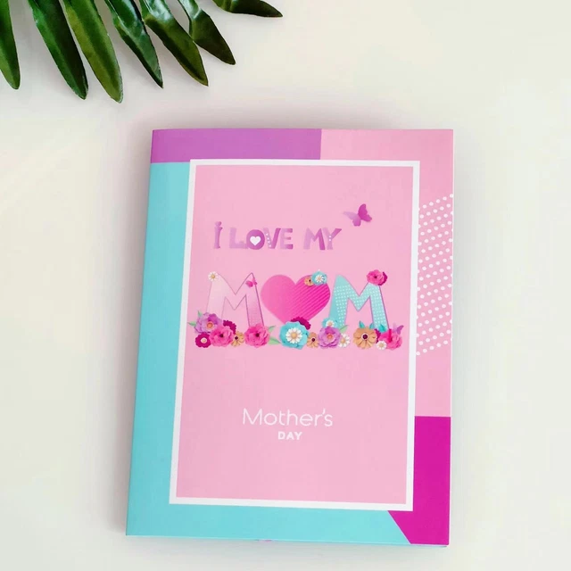 Biglietto Festa Della Mamma TQDaiker – 'You're Amazing Mom' Con Fiori, 20,5x13,5 Cm, Busta Rossa
