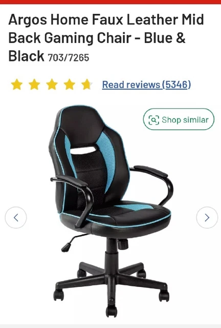 Argos gaming top chair