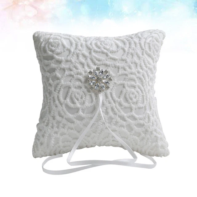 1 pc anneau de mariage oreiller dentelle mariée mariée anneau oreiller enfant