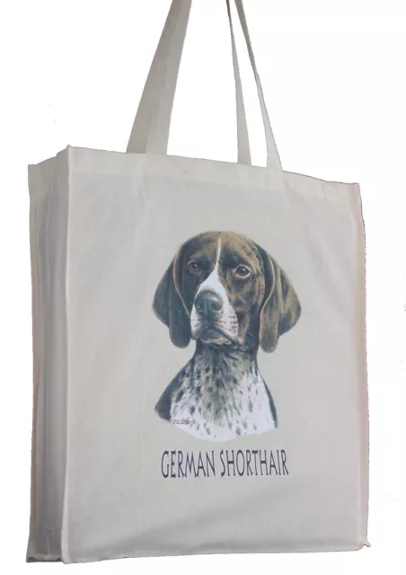 German Shorthaired Pointer Dog H Shopping Tote Bag Long Handles Perfect Gift