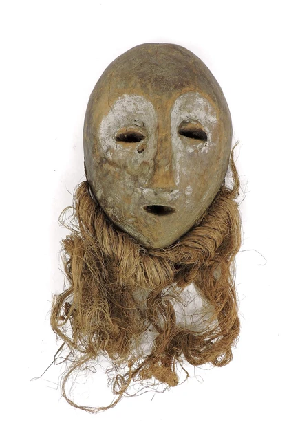 Lega Mask Bearded Congo African Art