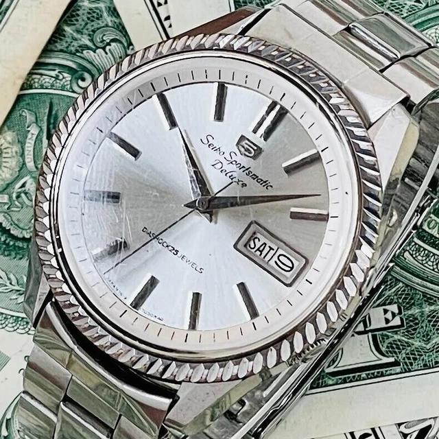 Seiko SNKE56 Orologio Da Uomo Automatico - Cassa Oro, Quadrante Dorato, Giorno E Data, 30m