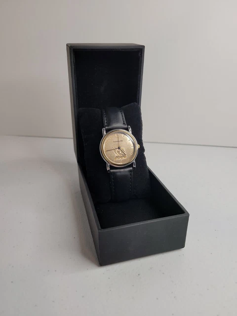 Tourneau Pegasus Watch Swiss Limited Edition Two Tone Coin Bezel w/ Box Tourneau Pegasus Watch Swiss Limited Edition Two Tone Coin Bezel w/ Box