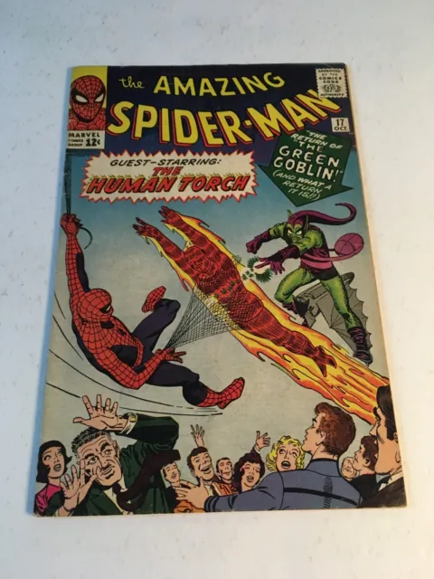 Amazing Spider-Man #17 1964 Marvel Lower Left Corner Missing On Back Cover Fr