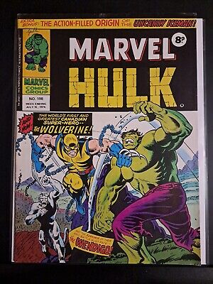 Mighty World of Marvel #198 - UK 1st App. of Wolverine - UK Incredible Hulk 181