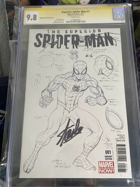 Superior Spider-Man #1 - CGC SS 9.8 SIGNED Stan Lee McGuinness Sketch Cover