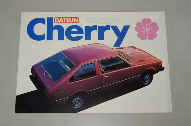 Prospekt / Broschüre - Nissan Datsun Cherry Stand 1979