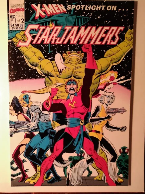 X Men Spotlight on Star Jammers 1 & 2 Graphic Novels 1990 & 1-4 Solo Series 1995