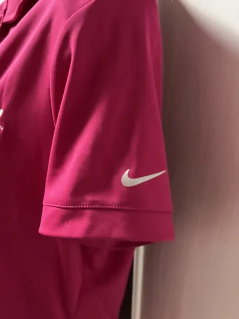 Nike Evolv Golf Polo Dri-Fit Berry Pink Barely Worn Ladies XL Athletic Shirt