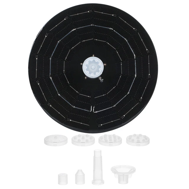 3 .8W Pond Water Fountain Outdoor Fountain Pump Solar Fountain Nozzle