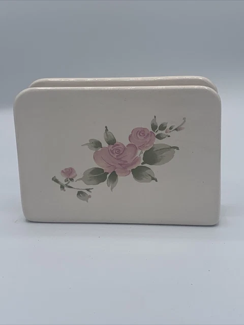 Soporte para servilletas Roseland Gibson 1995-2009 rosas verdes tallos