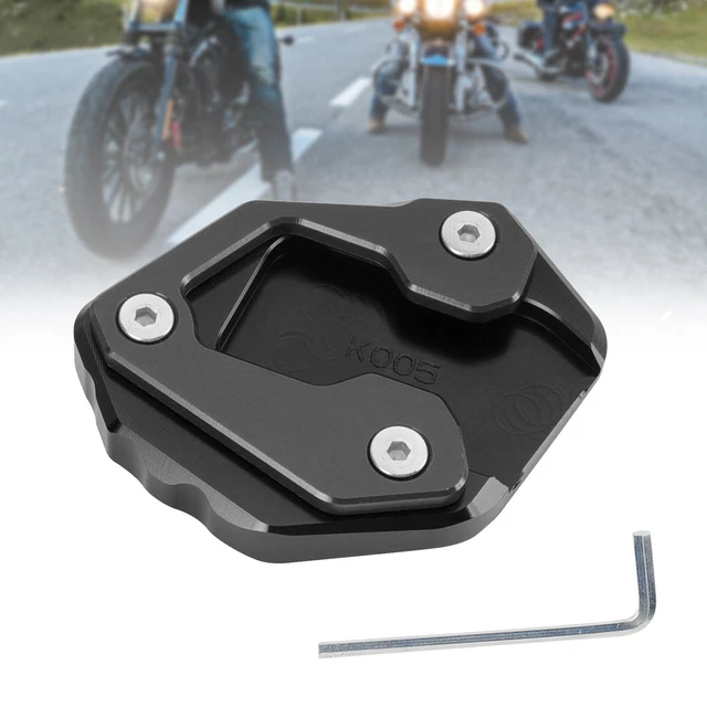 Kickstand Enlarge Plate Pad fit for Yamaha MT-09 MT 09 2021-2022 BLK SA